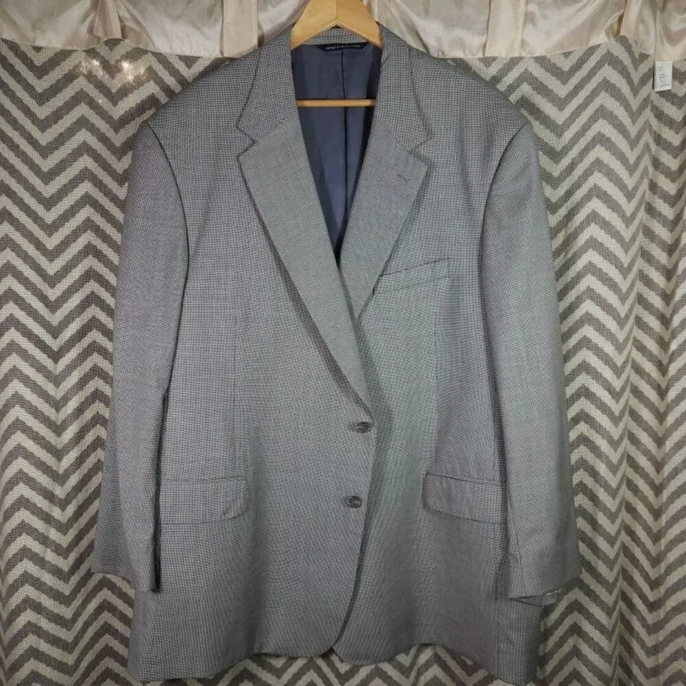 Coppley 1883 Reda Suit Houndstooth Super 110s Wool Blazer 52W Pants 46